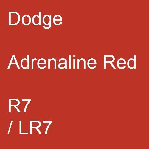 Dodge, Adrenaline Red, R7 / LR7.